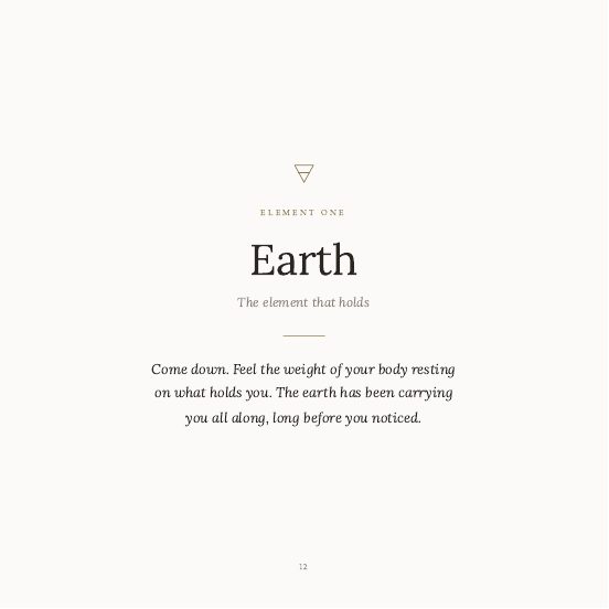 The Earth chapter opening page