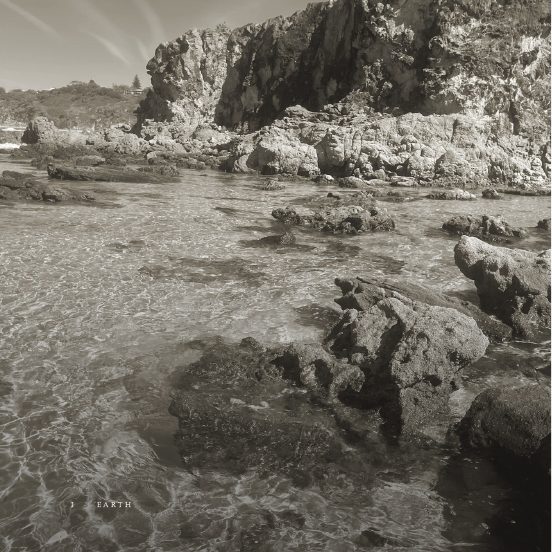 Earth, photographed on the island